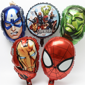 SET DE GLOBOS METALIZADOS AVENGERS X5