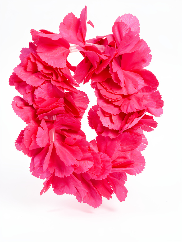 VINCHA TIARA HAWAIANA ROSA Y FUCSIA