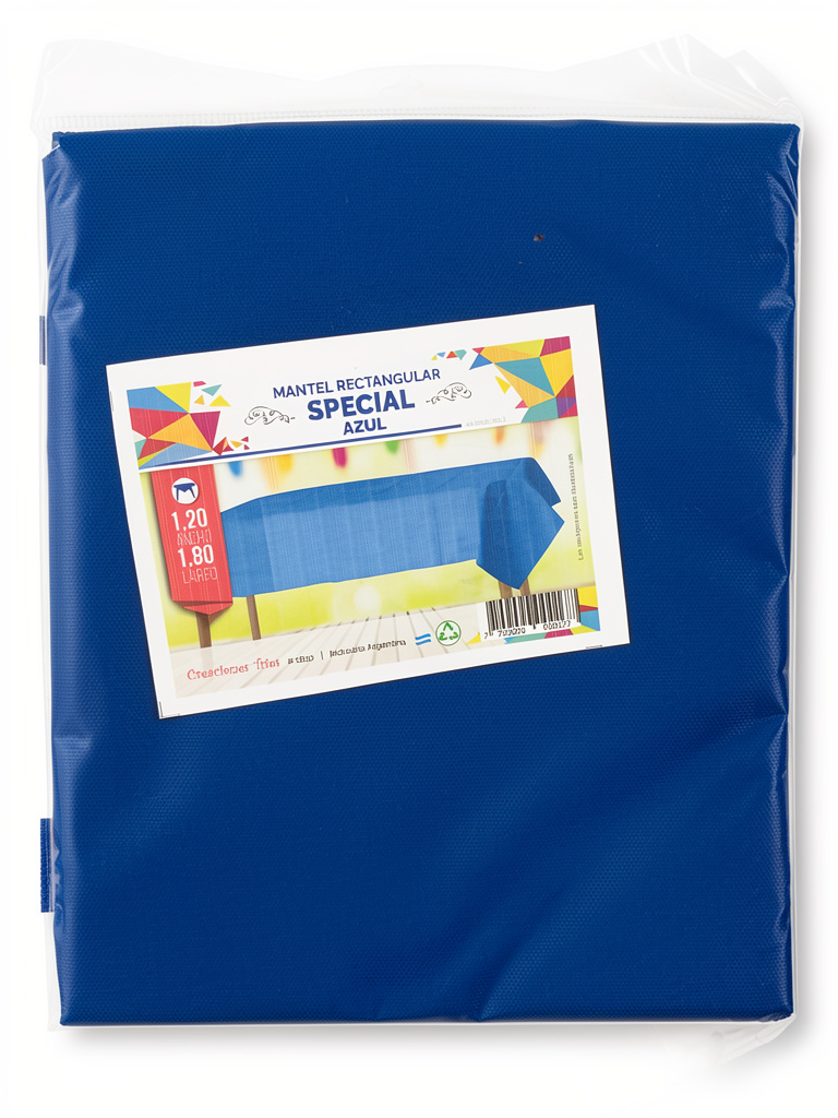 MANTEL RECTANGULAR AZUL