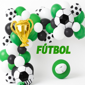 SET DE GLOBOS ARCO GUIRNALDA DE FUTBOL X51