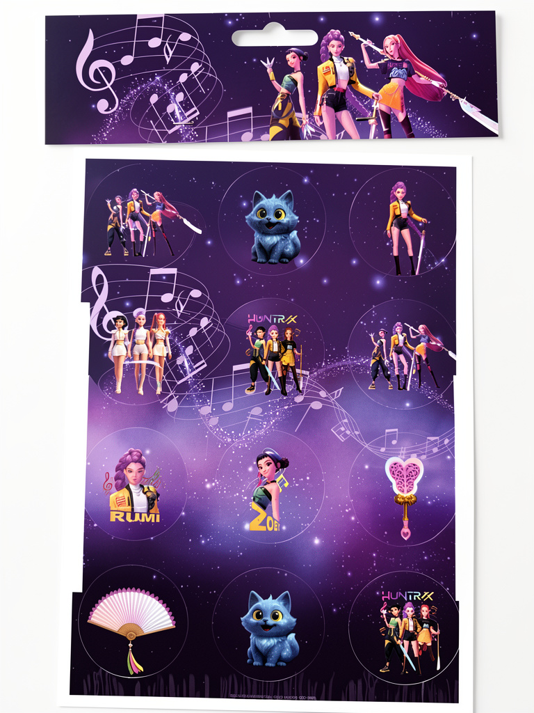 STICKER AUTOADHESIVO LAS GUERRERAS K POP X6
