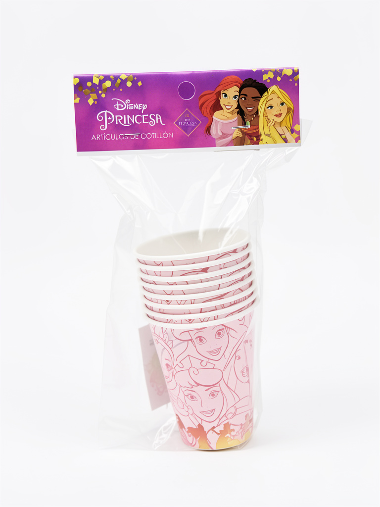 VASO POLIPAPEL PRINCESA X8