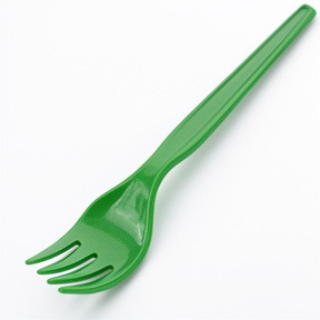 TENEDOR PLASTICO VERDE X20