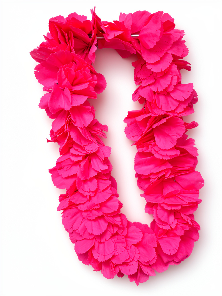 COLLAR HAWAIANO FLUO ROSA