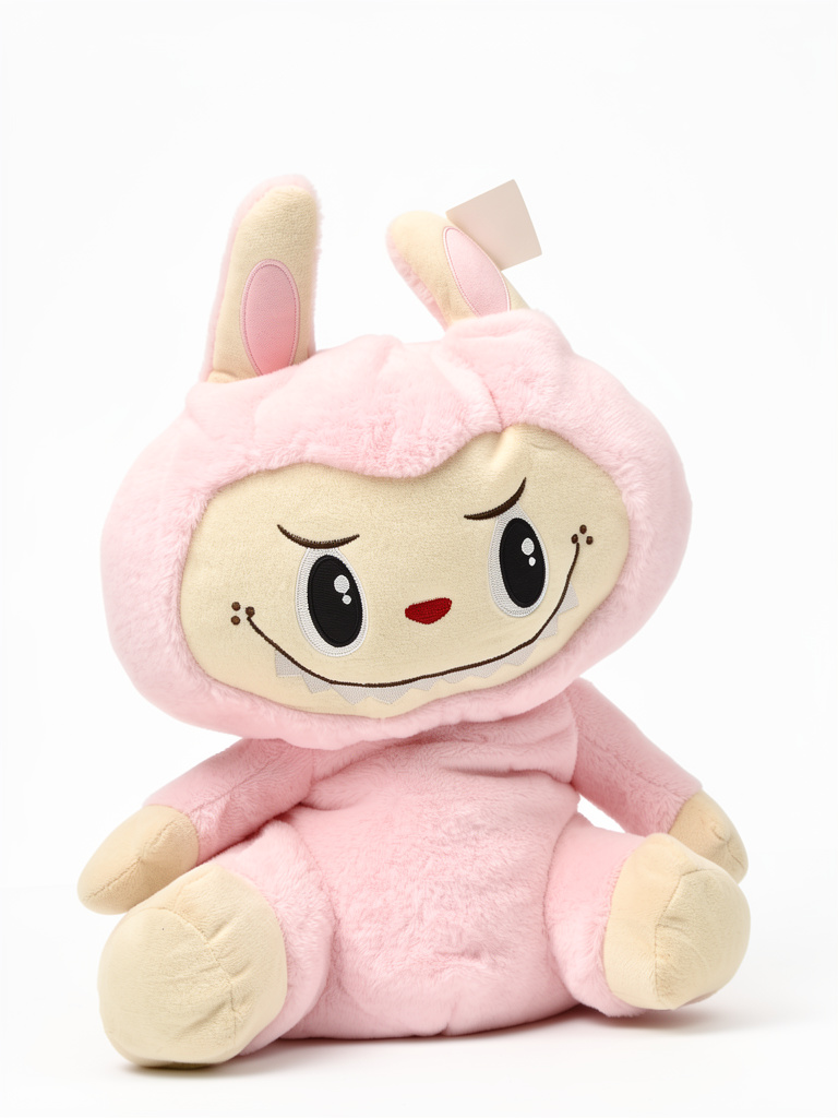 Peluche Labubu con manta Rosa ( Oferta)