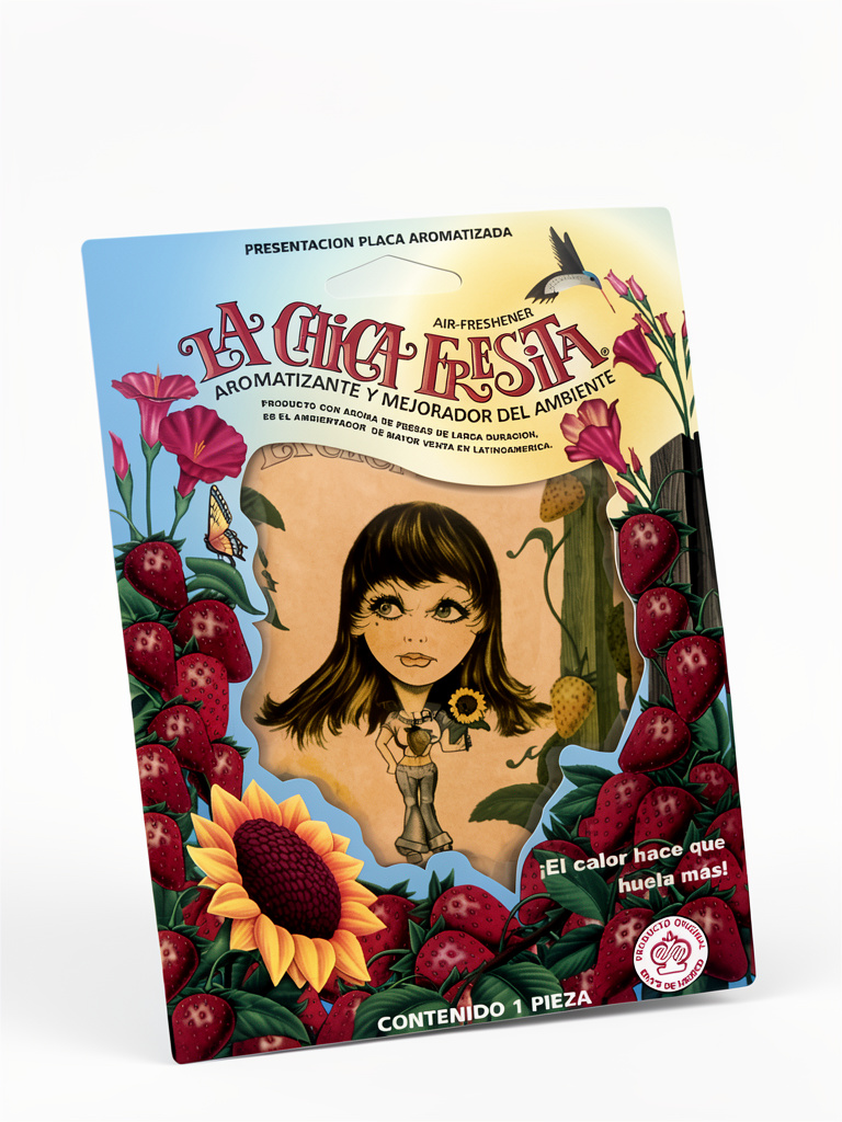Chica Fresita Ambientador para Carros