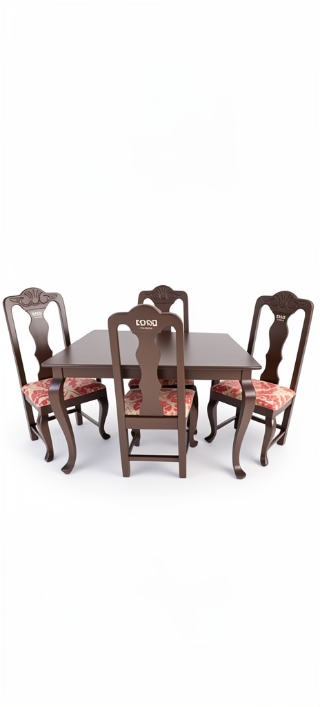 Comedor de pino 4/sillas para Luis xv