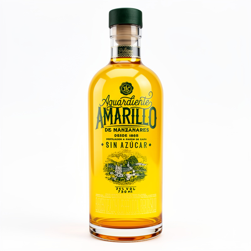 AGUARDIENTE AMARILLO DE MANZANARES 750 ml