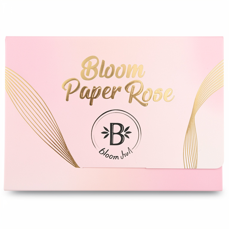 Papelitos antigrasa Bloom Paper Rose Bloomshell