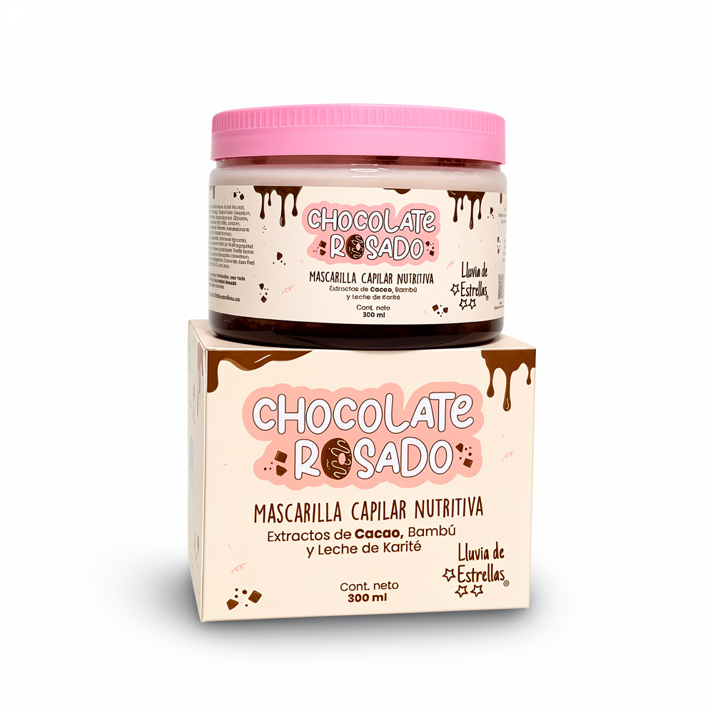 Mascarilla capilar chocolate rosado Lluvia de estrellas