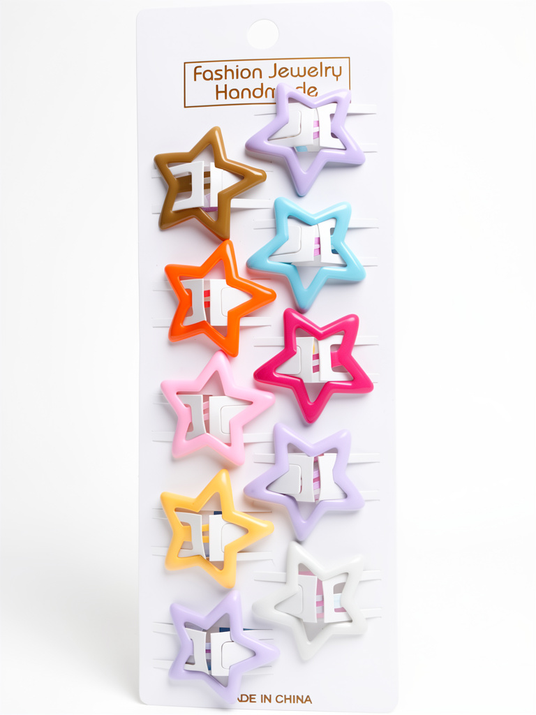 Ganchos estrella multicolor