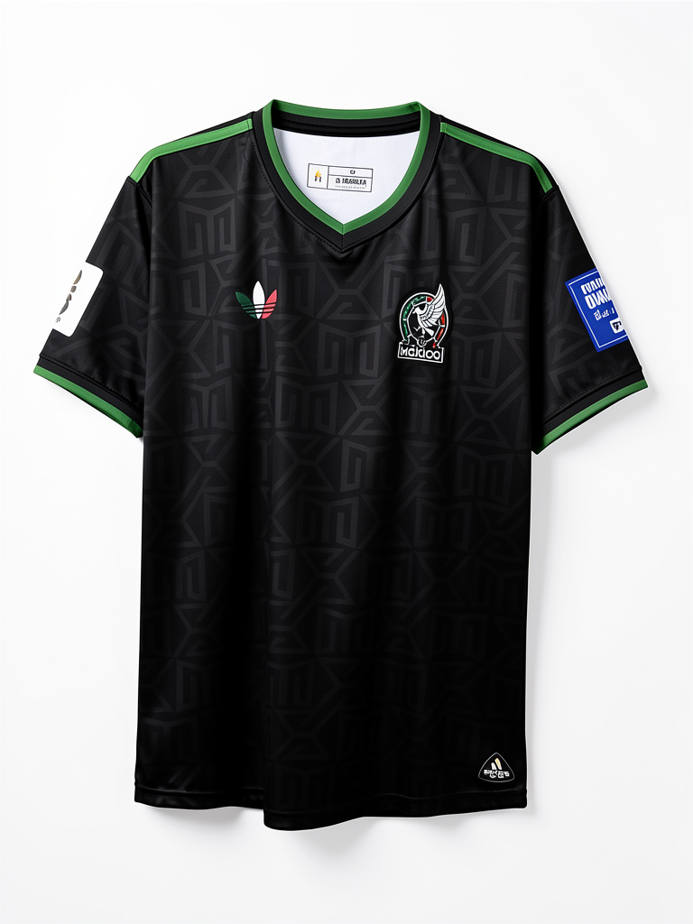 Adidas playera negra Mexico réplica