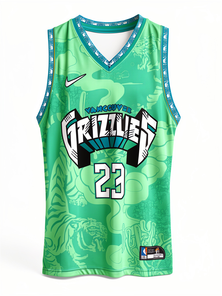 Grizzlies playera azul réplica