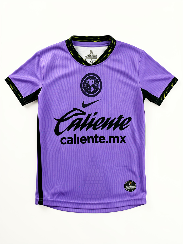 D. Herrera playera morada américa réplica