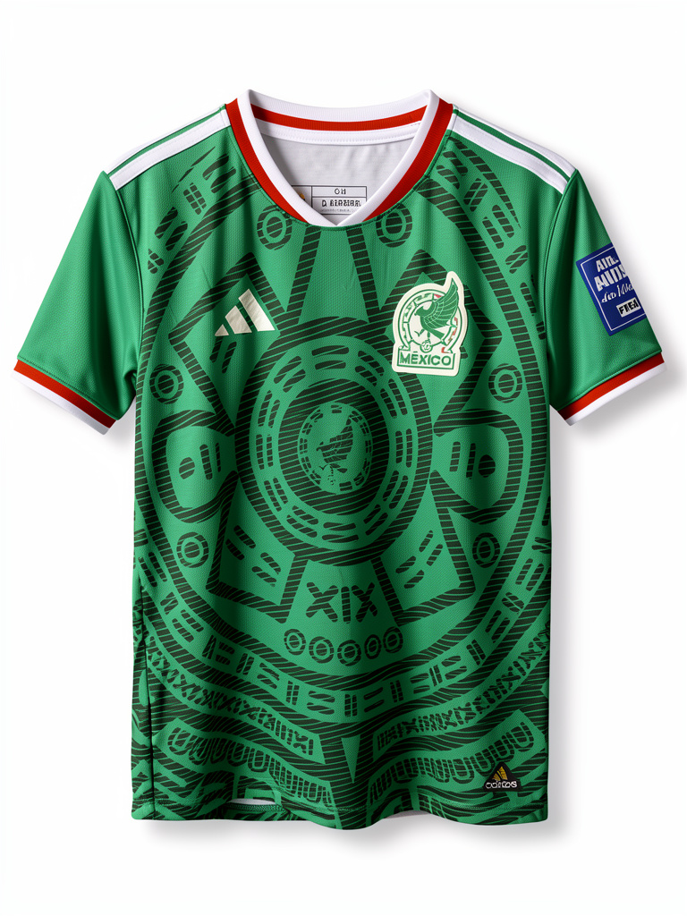 Adidas playera verde Mexico réplica