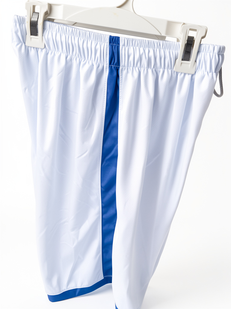 Short blanco con azul