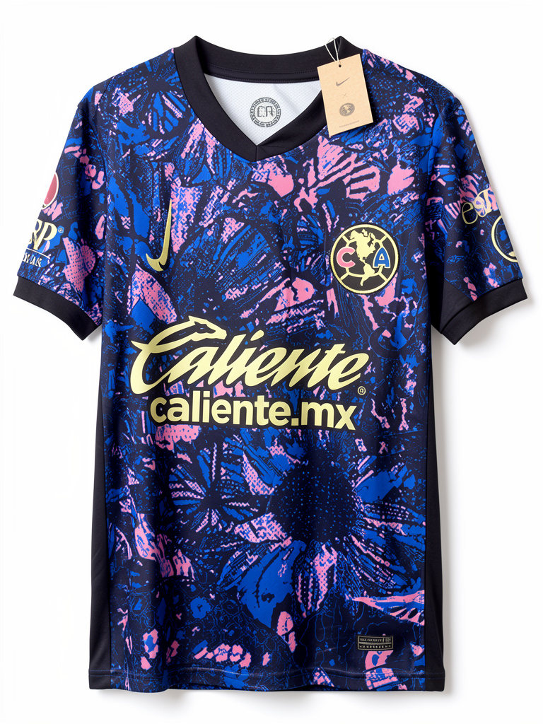 América azul rosa playera Clon