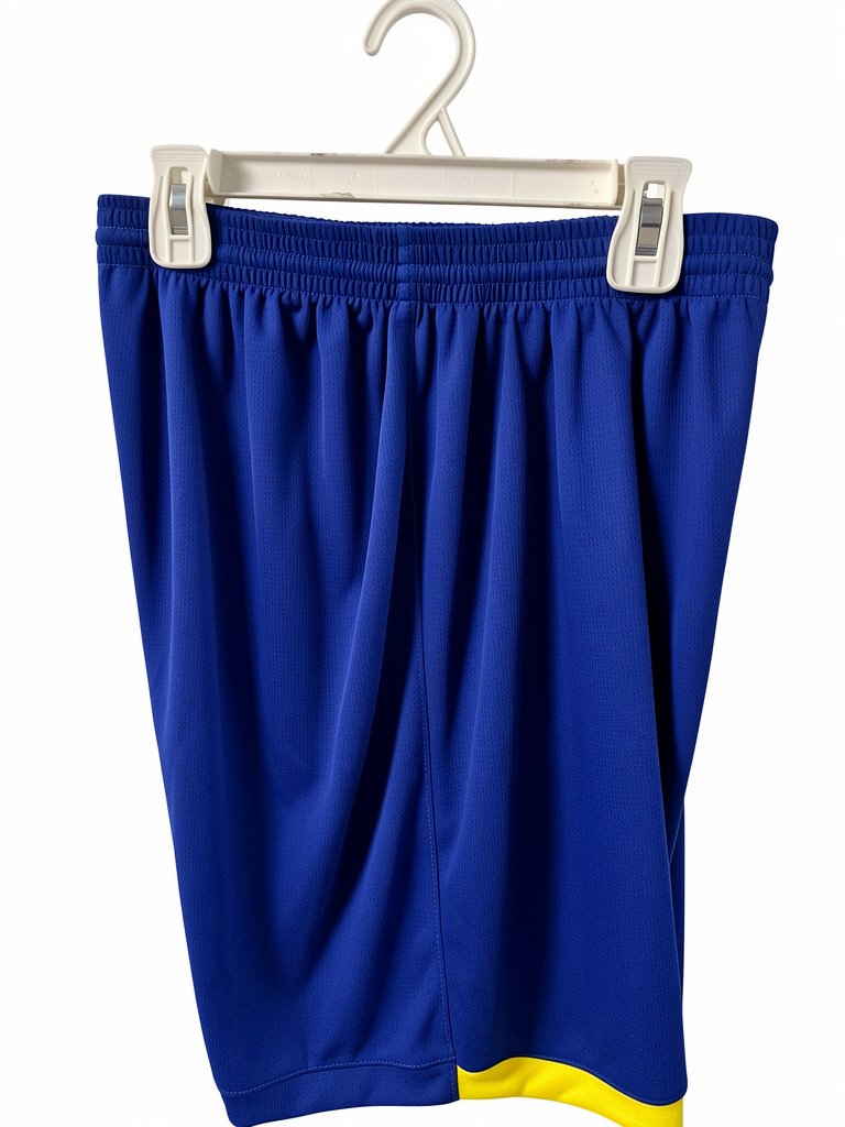 Short azul con amarillo réplica
