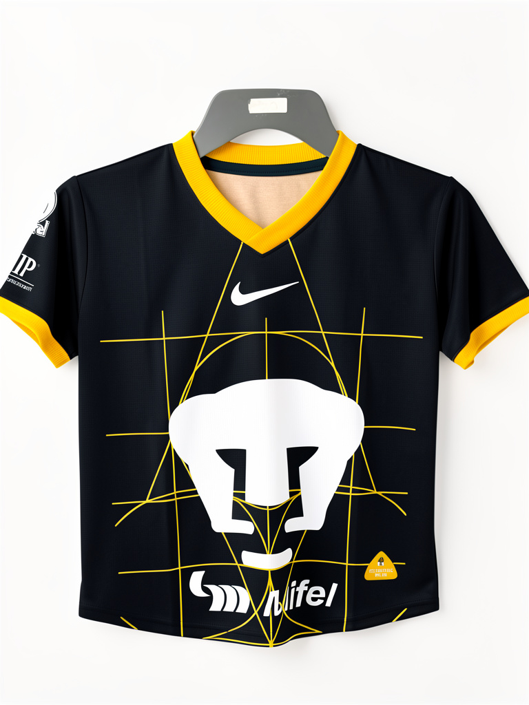 Nike playera gris amarilla Pumas réplica