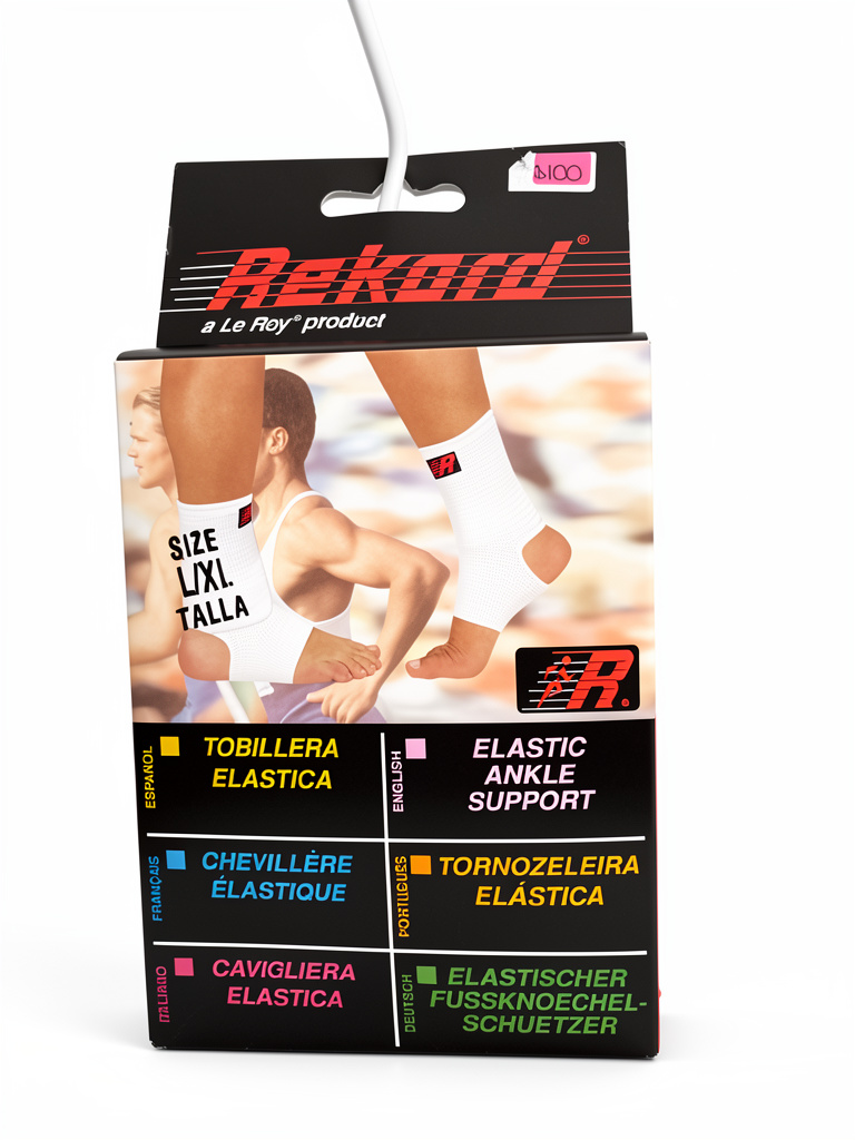 Rekord tobillera elastica blanca
