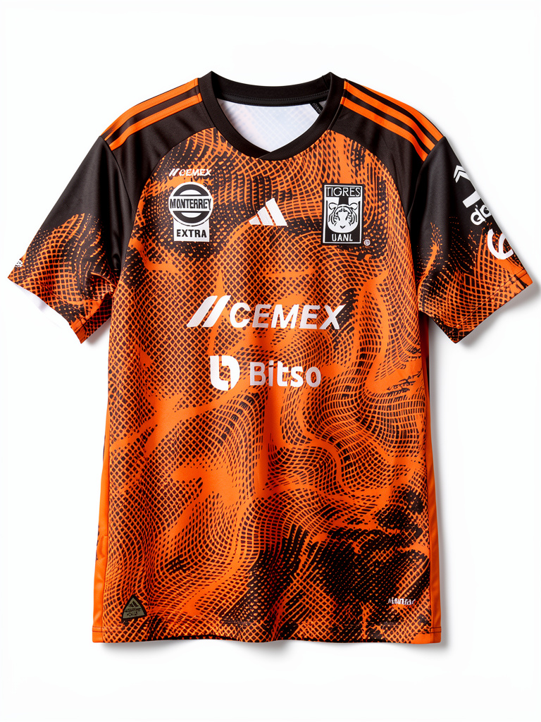 Adidas Tigres naranja playera Clon
