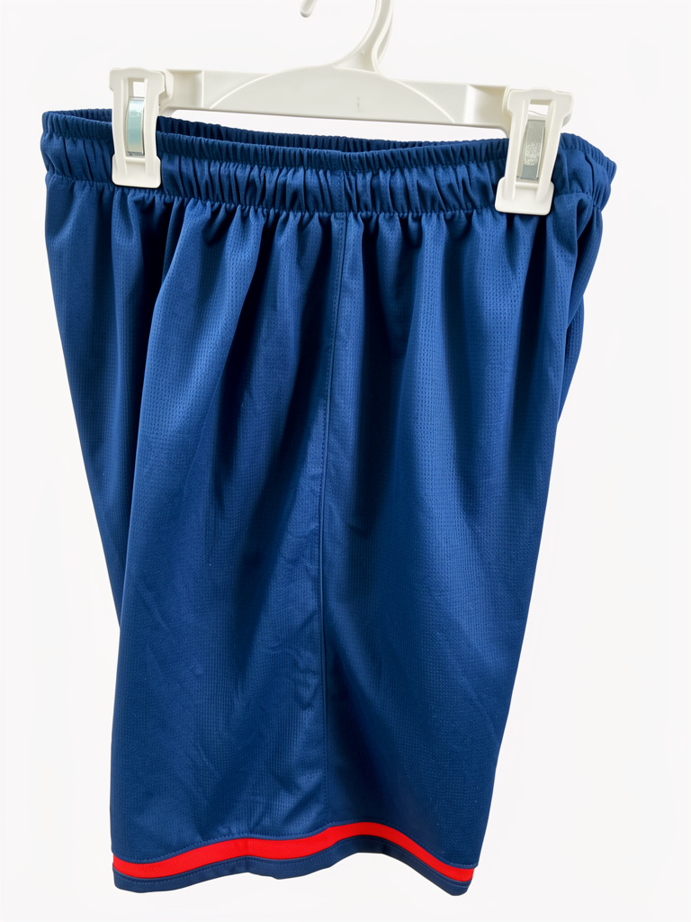 Short azul marino deportivo réplica