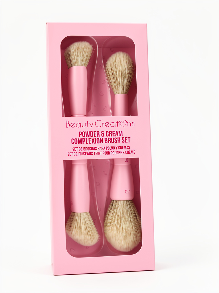 Beauty Creations brochas rosadas