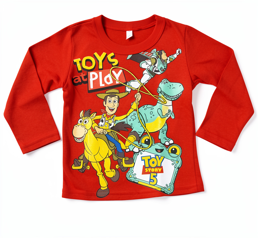 Polera Toy Story roja manga larga