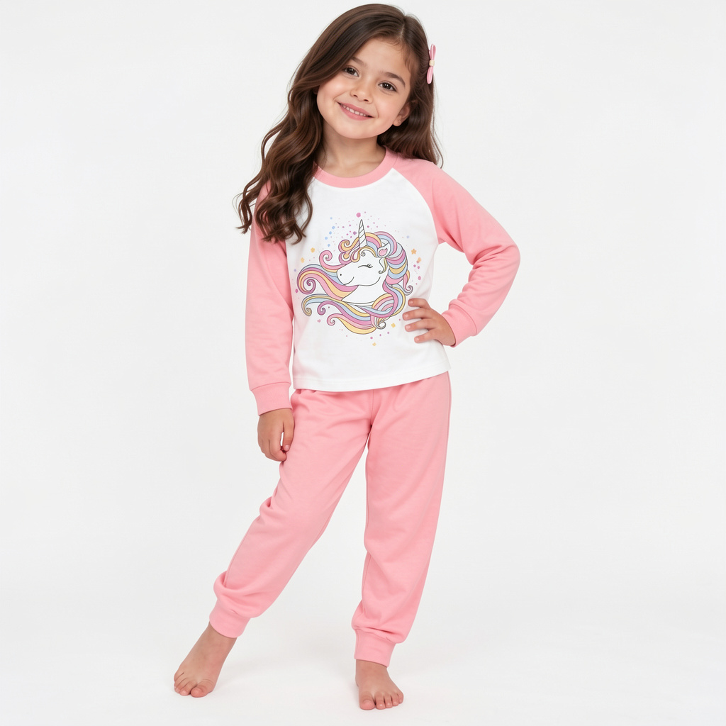 Pijama unicornio rosado