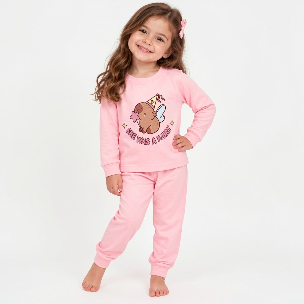 Pijama capibara rosado