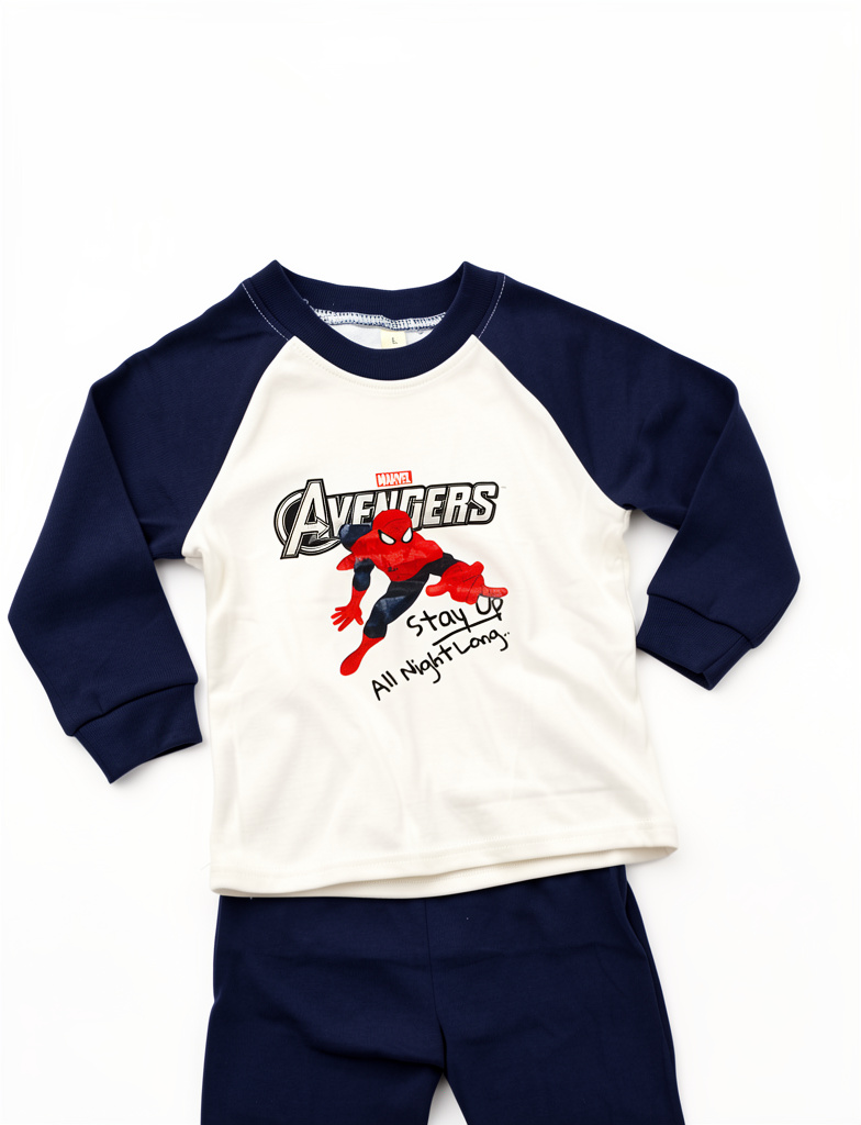 Pijama hombre araña azul