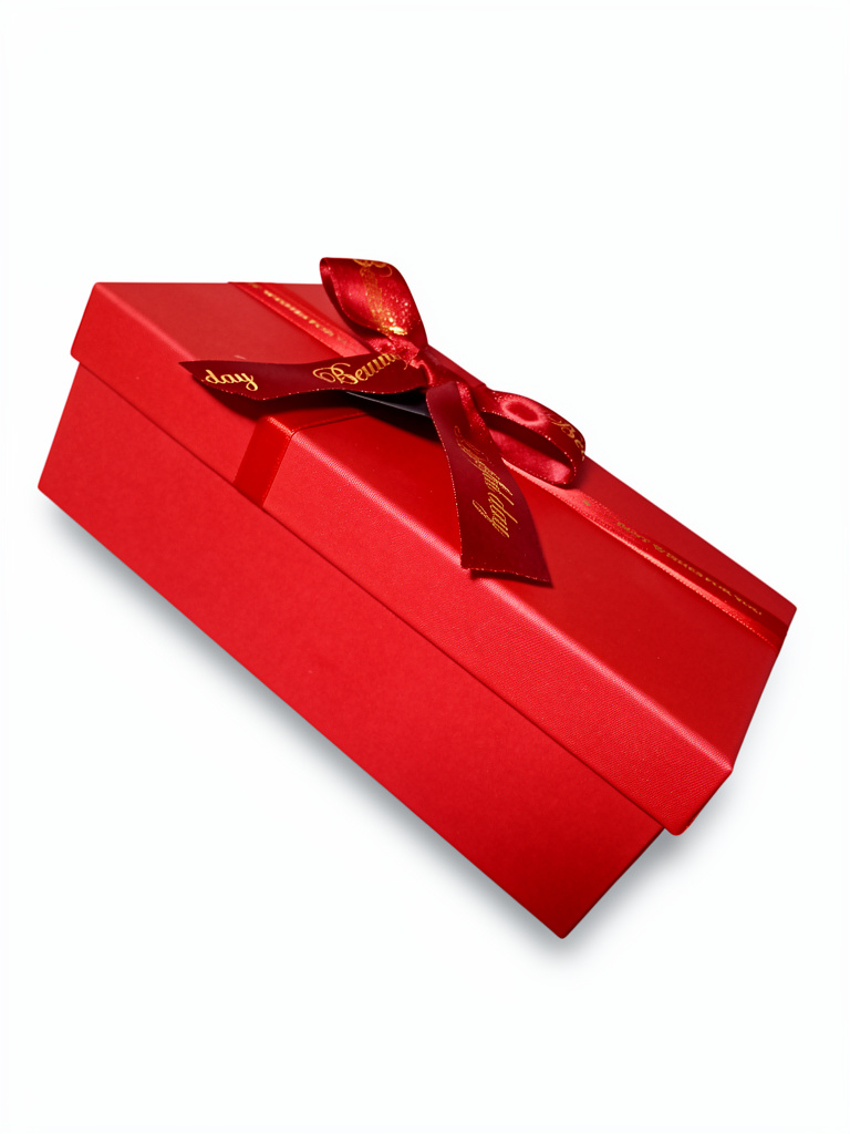 caja con moño  mediana