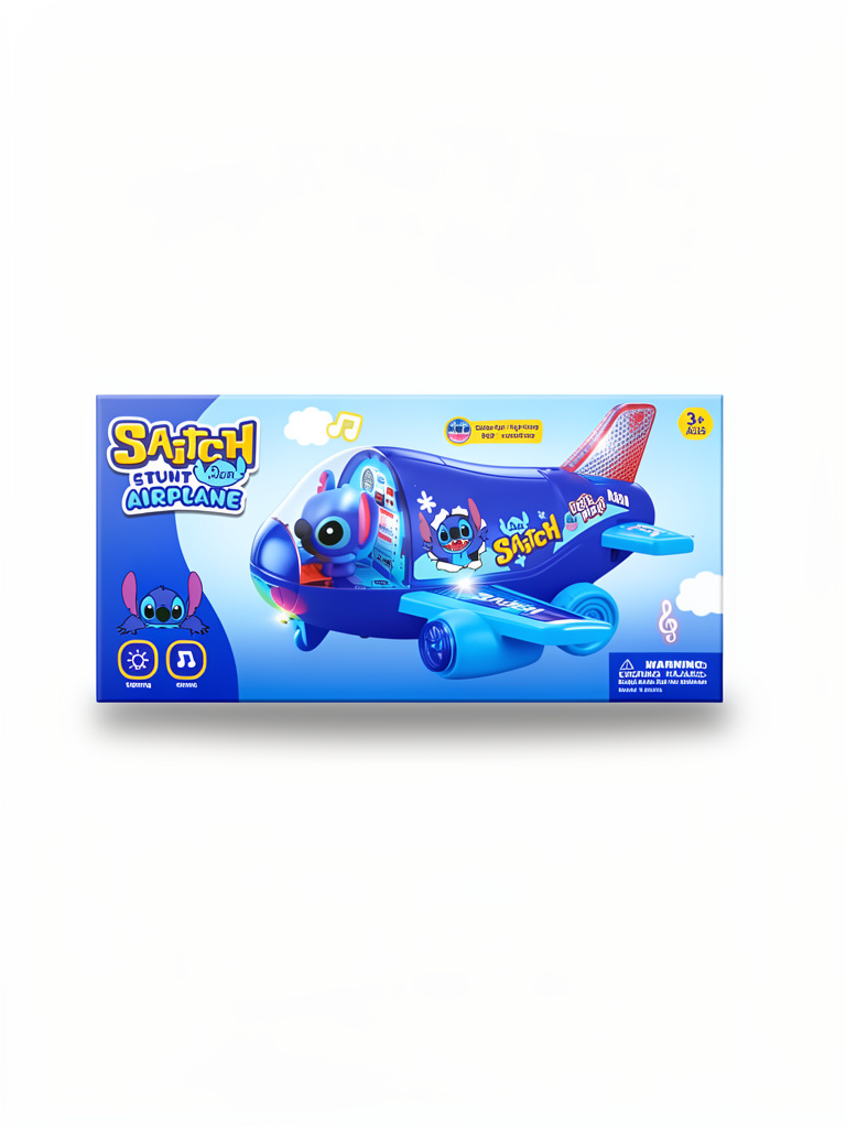 Avión de pilas Stitch