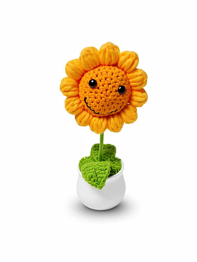 Girasol en crochet