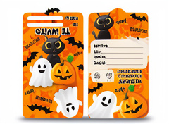 Tarjetas de invitación Halloween
