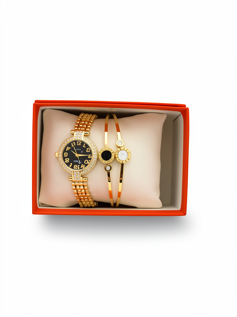 Juego de reloj y pulceras