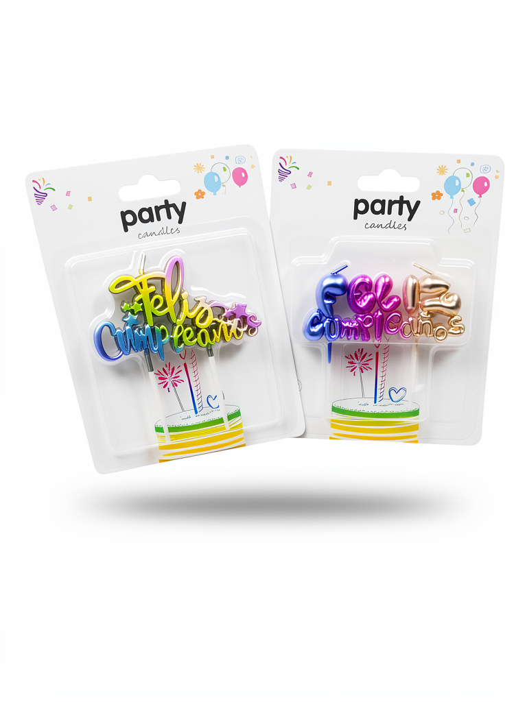 Velas de cumpleaños cursiva