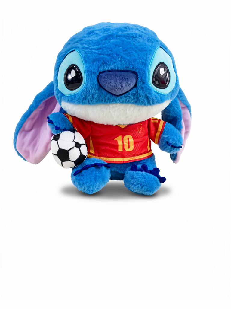 Peluche Stitch futbolero