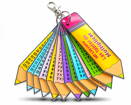 Llavero Tablas De Multiplicar