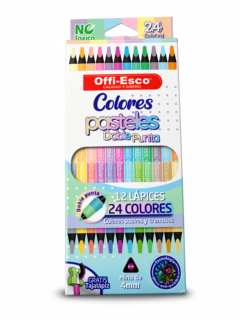 Colores offiesco pastel X 24