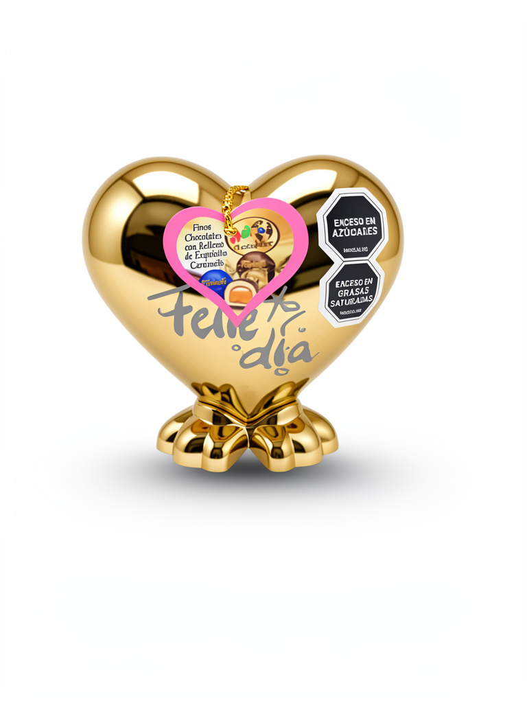 Corazón feliz día