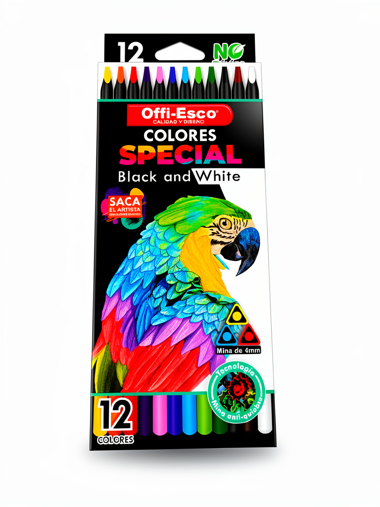 Colores offiesco black and white