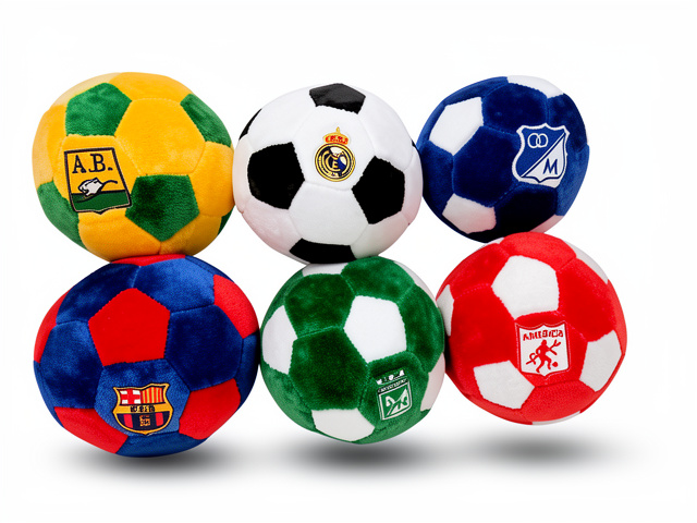 Balones de Peluche Equipos de Futbol Mediano