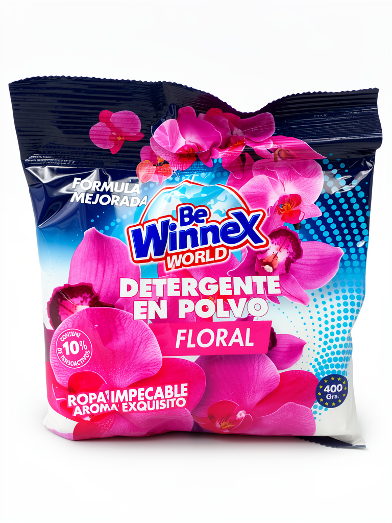 BE WINNEX DETERGENTE EN POLVO FLORAL 400G