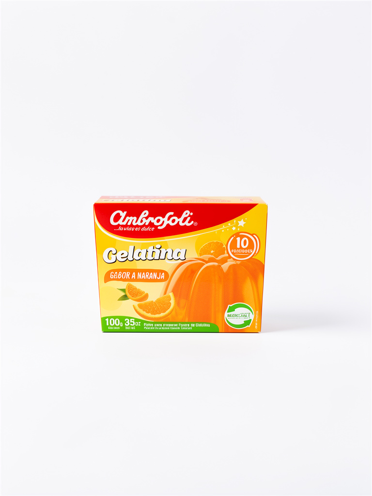 AMBROSOLI GELATINA NARANJA 10P 100G
