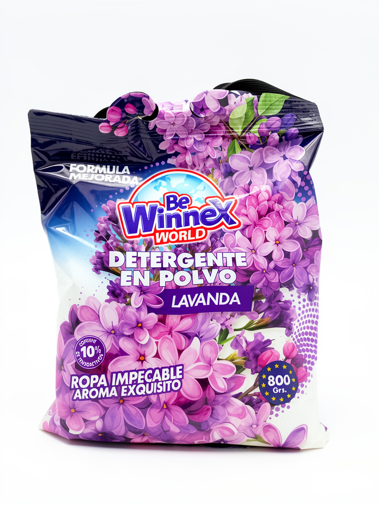 BE WINNEX DETERGENTE EN POLVO LAVANDA 800G