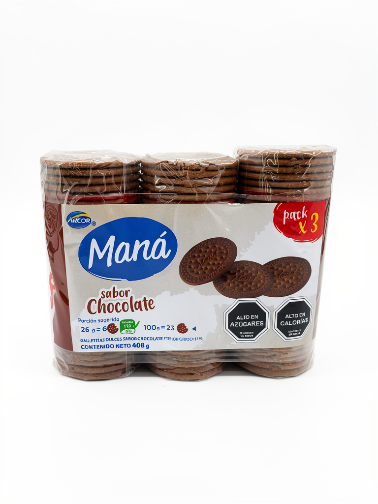 ARCOR MANA GALLETA CHOCOLATE 408G