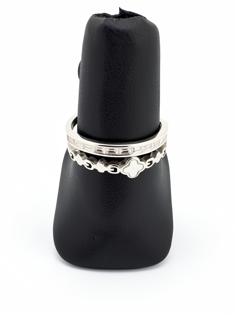 M1005#9 Anillo Van Cleef Blanco