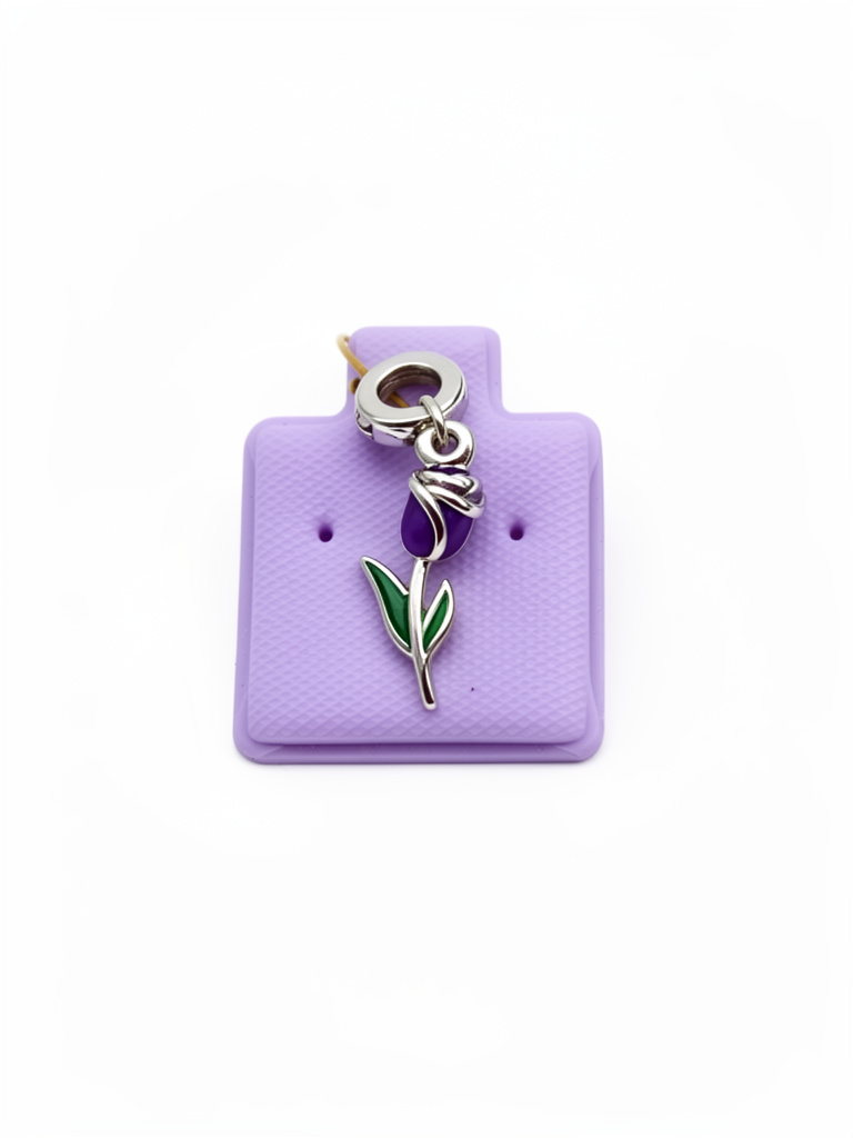 M12215 Charm tulipán morado