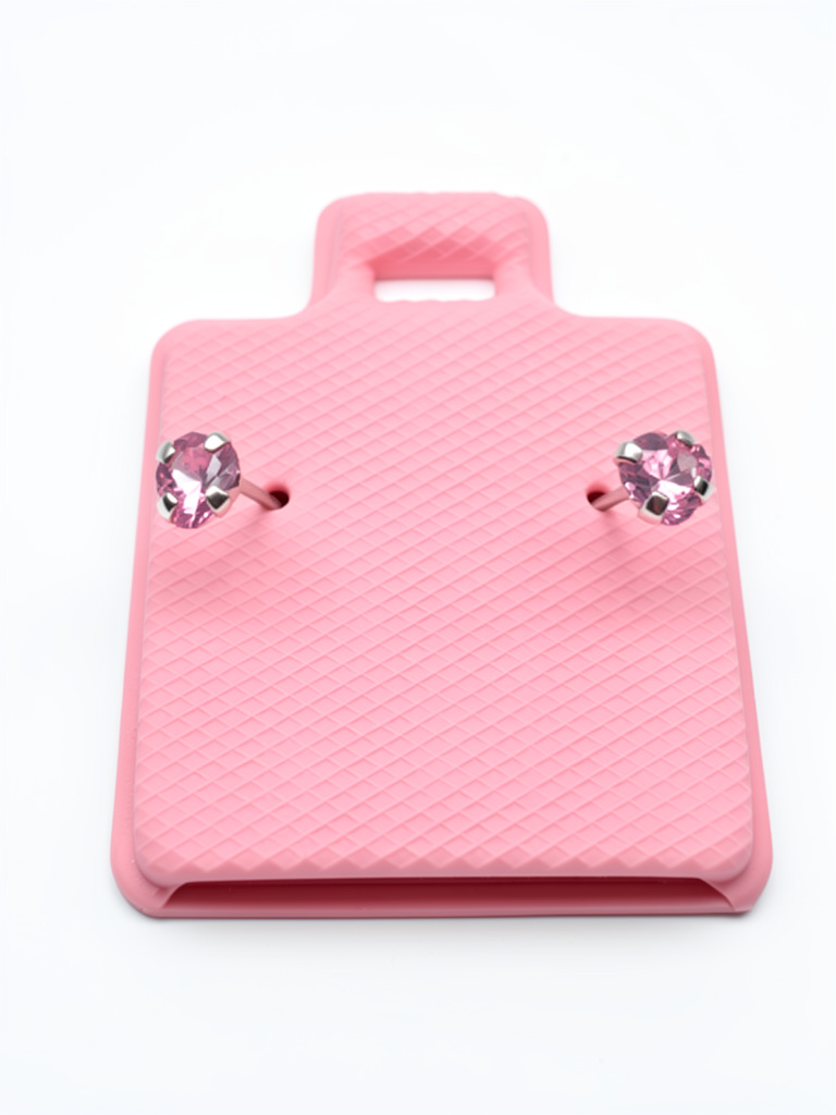 M7547 Broquel corazón rosa #3 uña